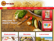 Tablet Screenshot of harvestfoodsnw.com